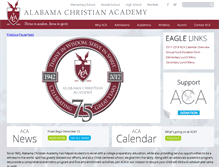 Tablet Screenshot of alabamachristian.org